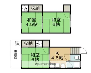 京都府京都市左京区岩倉長谷町【テラスハウス】の間取り