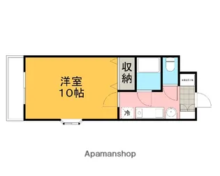 ジャルディーノ水垣【301号室】の間取り