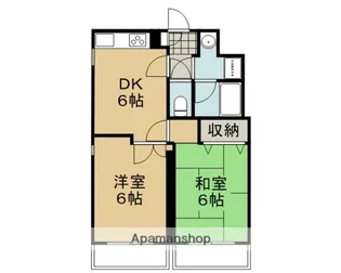 京都府京都市北区紫竹北栗栖町【マンション】の間取り