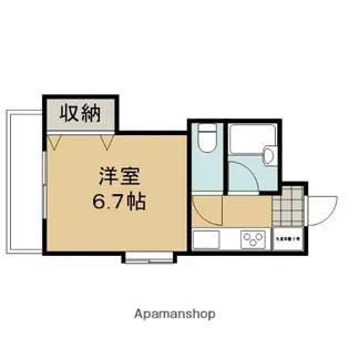 ファーストコート紫竹【401号室】の間取り