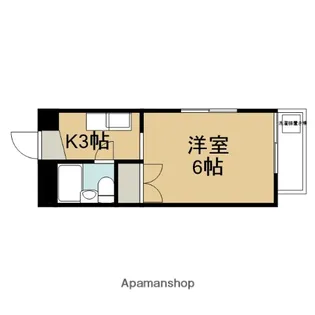 アロジオ北山【101号室】の間取り
