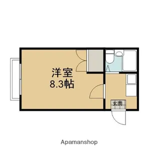 1Kの間取り画像