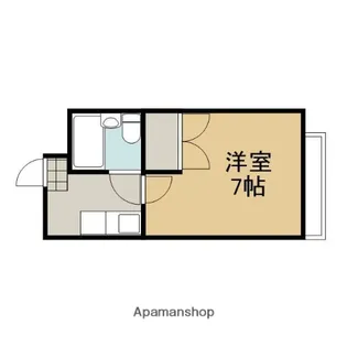 1Kの間取り画像