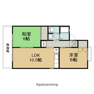 セジュール藤林【102号室】の間取り