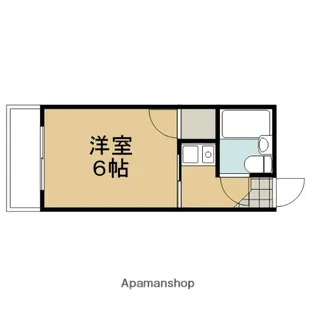 コーポ藤井【202号室】の間取り