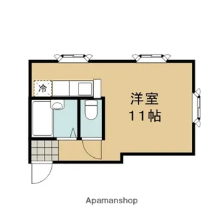 フローレス北山【205号室】の間取り