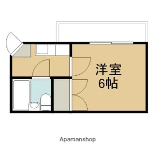 フレッシュ柏野【101号室】の間取り