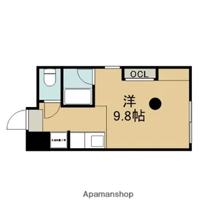 きんこん館【207号室】の間取り