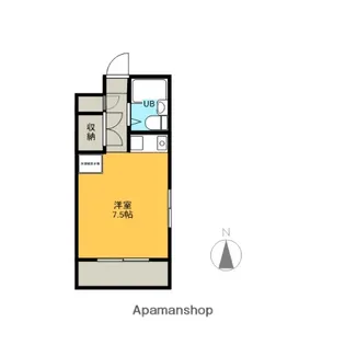 スペイシーノヴァ【3B号室】の間取り