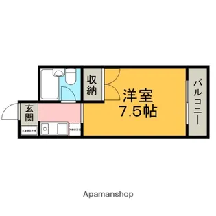 メゾンジョアパートⅠ【202号室】の間取り