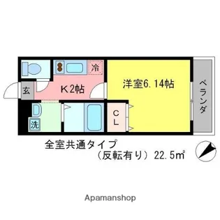 アムール賀茂川【2階】の間取り