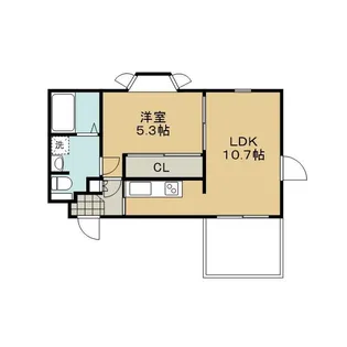 京都府京都市北区上賀茂高縄手町【マンション】の間取り