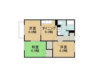 京都府京都市左京区静市市原町【アパート】の間取り
