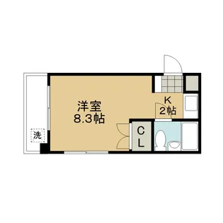 レジデンス浅野【403号室号室】の間取り