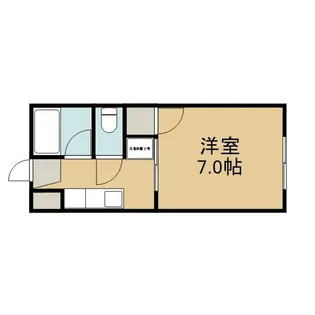 第二船岡山荘【101号室号室】の間取り