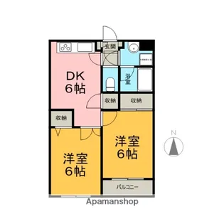 京都府京都市北区紫竹北栗栖町【マンション】の間取り