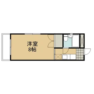 京都府京都市左京区修学院千万田町【マンション】の間取り