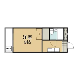 京都府京都市左京区岩倉大鷺町【マンション】の間取り