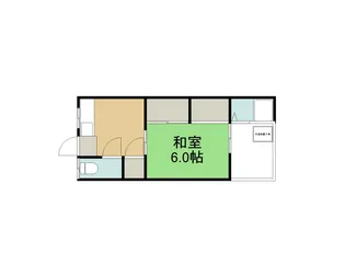 京都府京都市左京区松ケ崎三反長町【アパート】の間取り