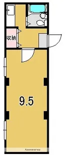 上賀茂松柏【105号室号室】の間取り