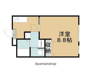 CREA宝ヶ池【203号室】の間取り