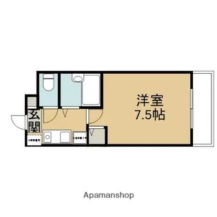 グランソフィア【B106号室】の間取り