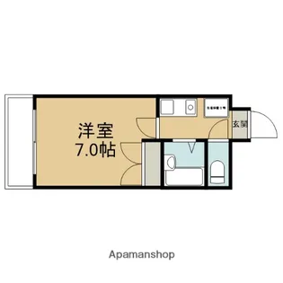 ムーブル丸和【203号室】の間取り