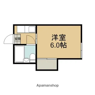 京都府京都市北区上賀茂南大路町【アパート】の間取り