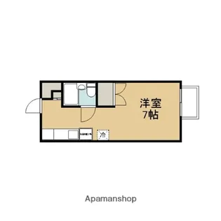 1Rの間取り画像