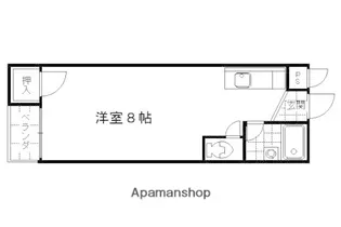 京都府京都市北区上賀茂朝露ケ原町【アパート】の間取り