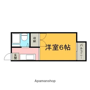 大杉ハイツ【208号室】の間取り
