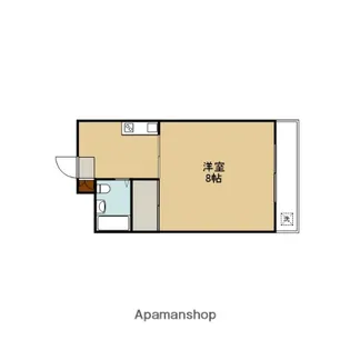 ハイツ華園【203号室】の間取り