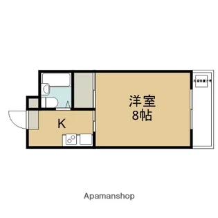 ハイツ華園【105号室】の間取り