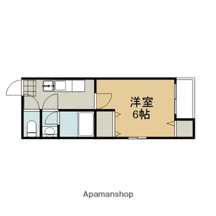 1Kの間取り画像