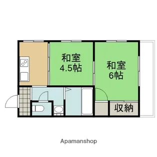 美園荘【103号室】の間取り
