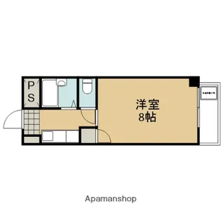 スペース華【308号室】の間取り