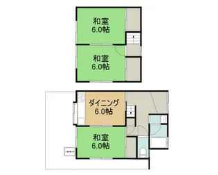 京都府京都市左京区岩倉西宮田町【一戸建】の間取り