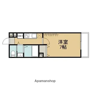 FELIZ紫竹【103号室】の間取り