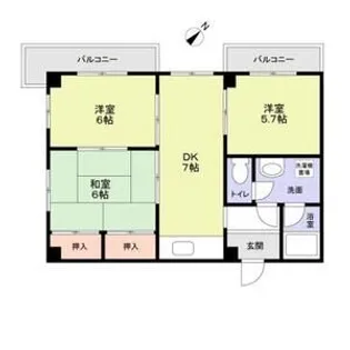 古村マンション【3階】の間取り