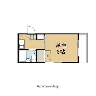 PLAISIR北山【102号室】の間取り