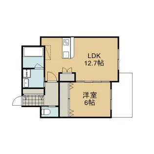 プランドール大宮【202号室号室】の間取り