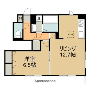 CASA OLIVE【101号室】の間取り