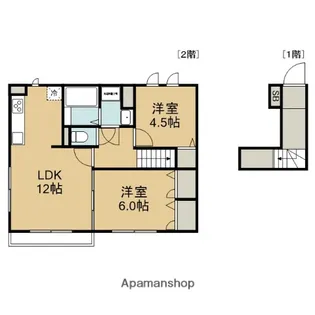 CASA OLIVE【2階】の間取り