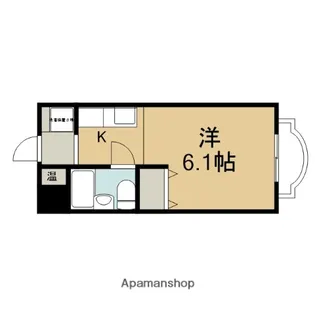鞍馬口アイビーハウス【103号室】の間取り