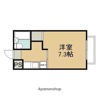 CASA CORAGGIO【103号室】の間取り