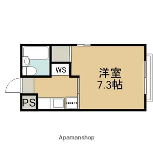 CASA CORAGGIO【203号室】の間取り