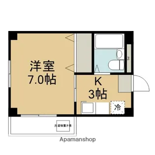 ハイツシャルマンⅡ【202号室】の間取り