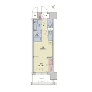 リシュドール梅小路【6階】の間取り