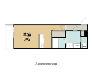 アンシェンヌ紫竹【201号室】の間取り