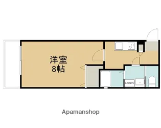 アンシェンヌ紫竹【103号室】の間取り